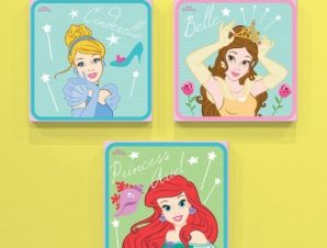 Cinderella, Belle and Ariel Παιδικά Mini Set καμβάς 25 x 25 εκ.