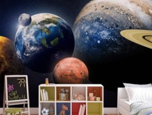 Planets Together, Παιδικά, Ταπετσαρίες Τοίχου, 100 x 100 εκ.