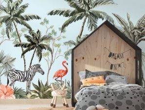 Jungle, Παιδικά, Ταπετσαρίες Τοίχου, 100 x 100 εκ.