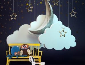 Νυχτερινός Ουρανός Παιδικά Ταπετσαρίες Τοίχου 83 x 110 cm